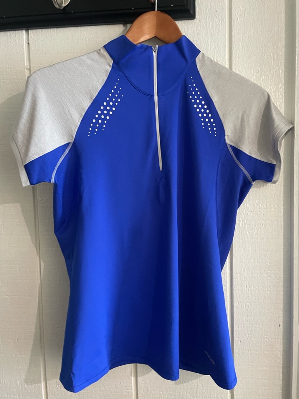CUTTER & BUCK ANNIKA Blue Short Sleeve Polo - S